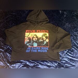 Pink Floyd Black Crop Hoodie Sweater – Vintage Rock Vibes